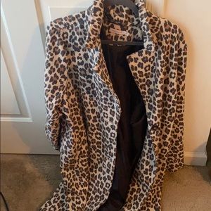 Cheetah print coat